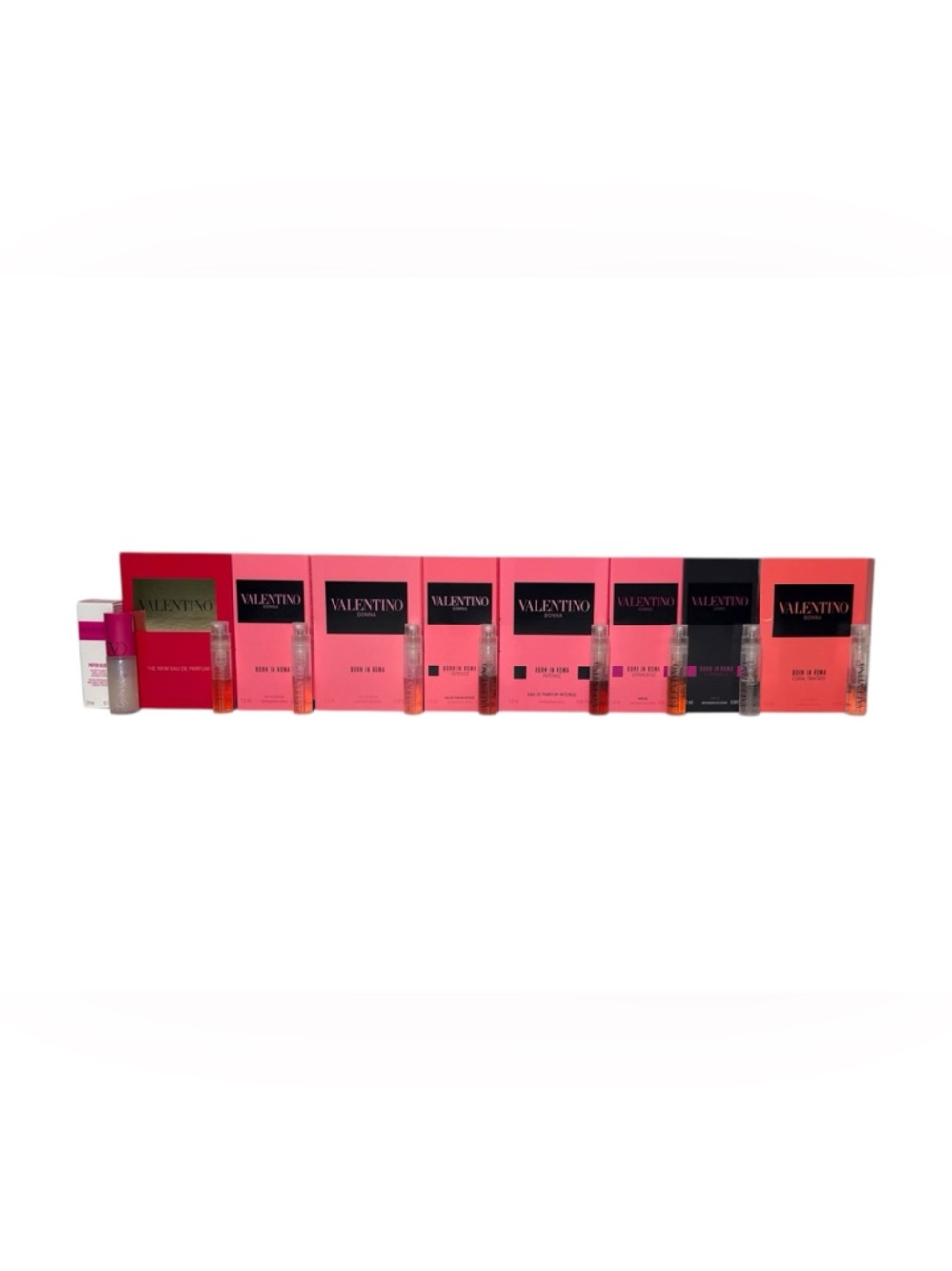 NEW 9 Piece Valentino Fragrance Collection Born in Roma, Intense, Extradose More